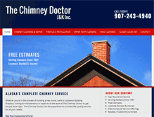 Tablet Screenshot of chimneydoctorak.com
